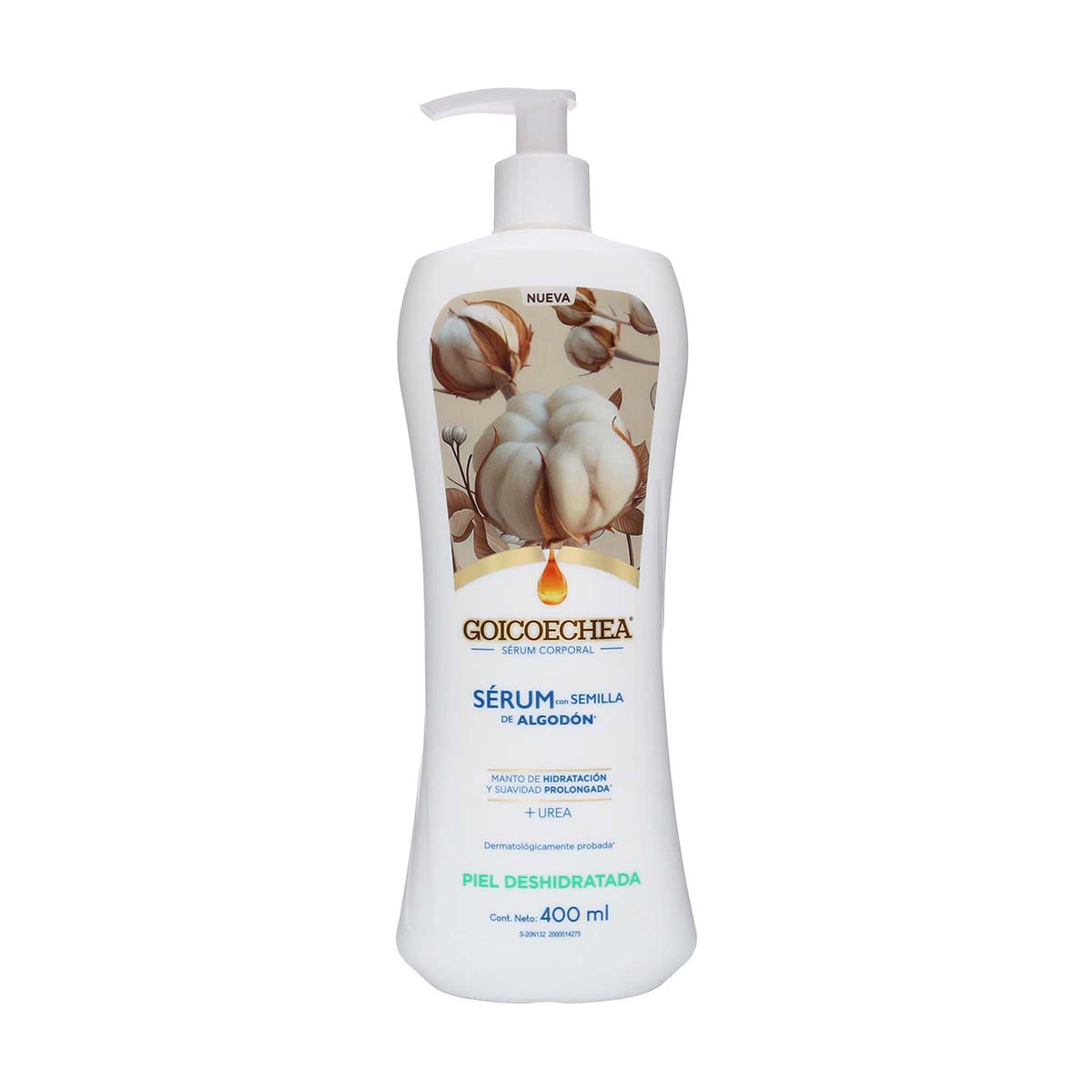 Serum Corporal con Semilla de Algodón Goicoechea Frasco x 400 mL