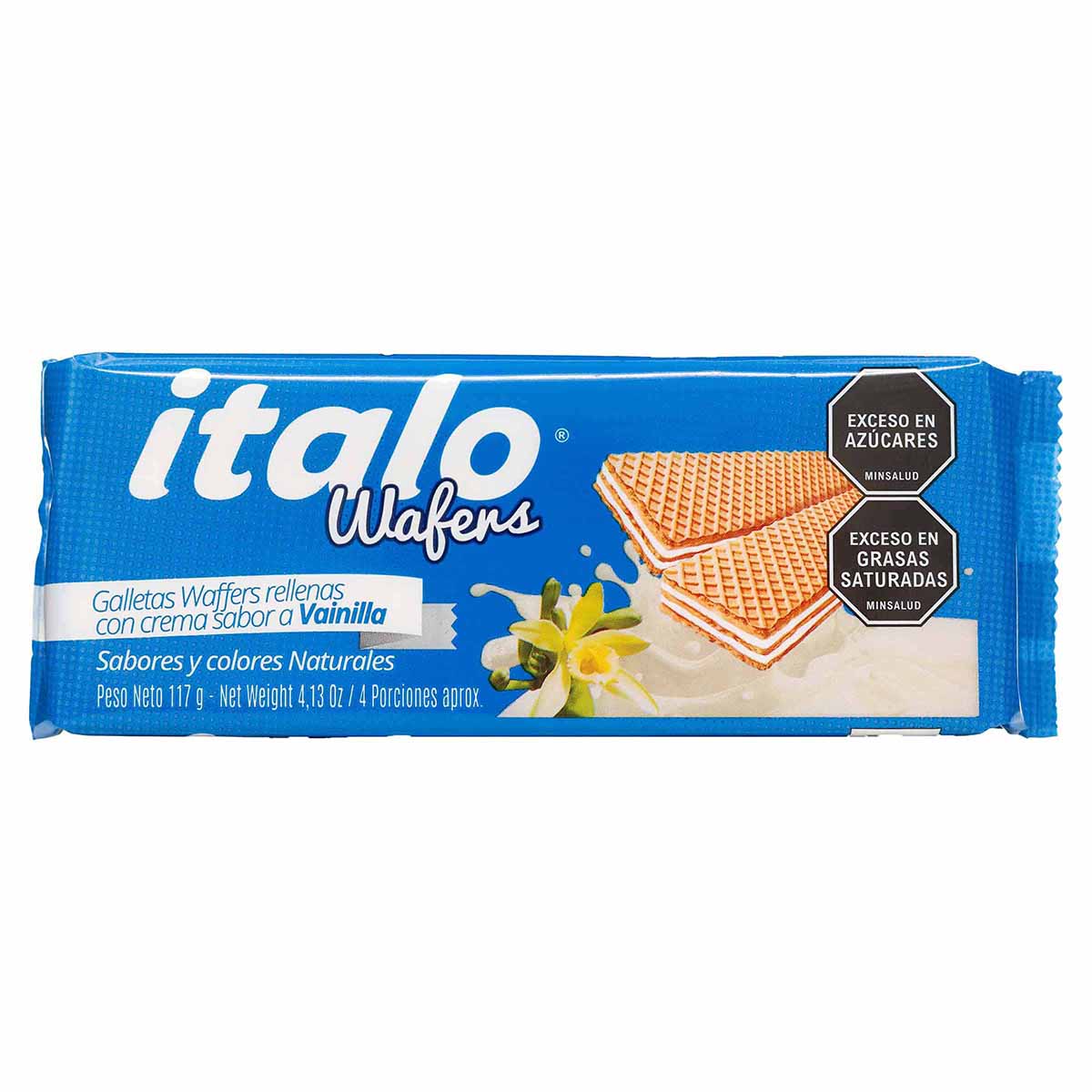 Galletas Wafers Vainilla Italo Paquete x 117g
