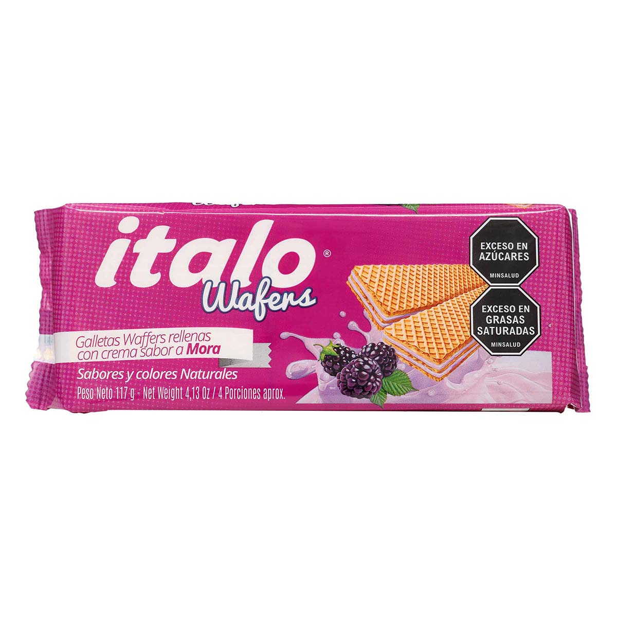 Galletas Wafers Mora Italo Paquete x 117g