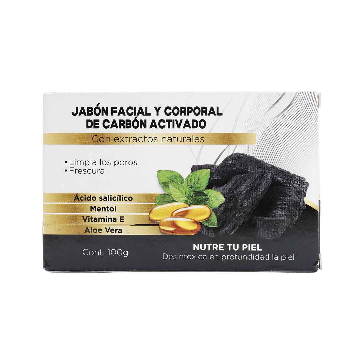 Jabón en Barra Carbón Activo Comerlat Caja x 100g