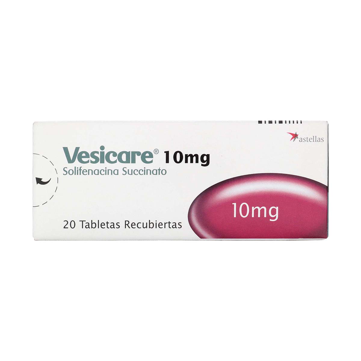 Vesicare 10mg Solifenacina Succinato Caja x 20 Tabletas