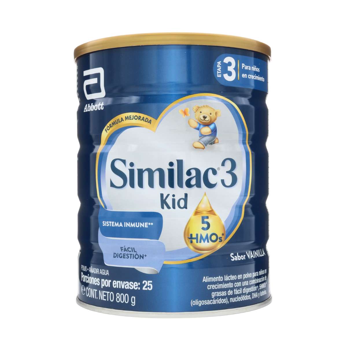 Formula Infantil Abbott Similac3 Kid +12 Meses 5HMOS Tarro x 800g