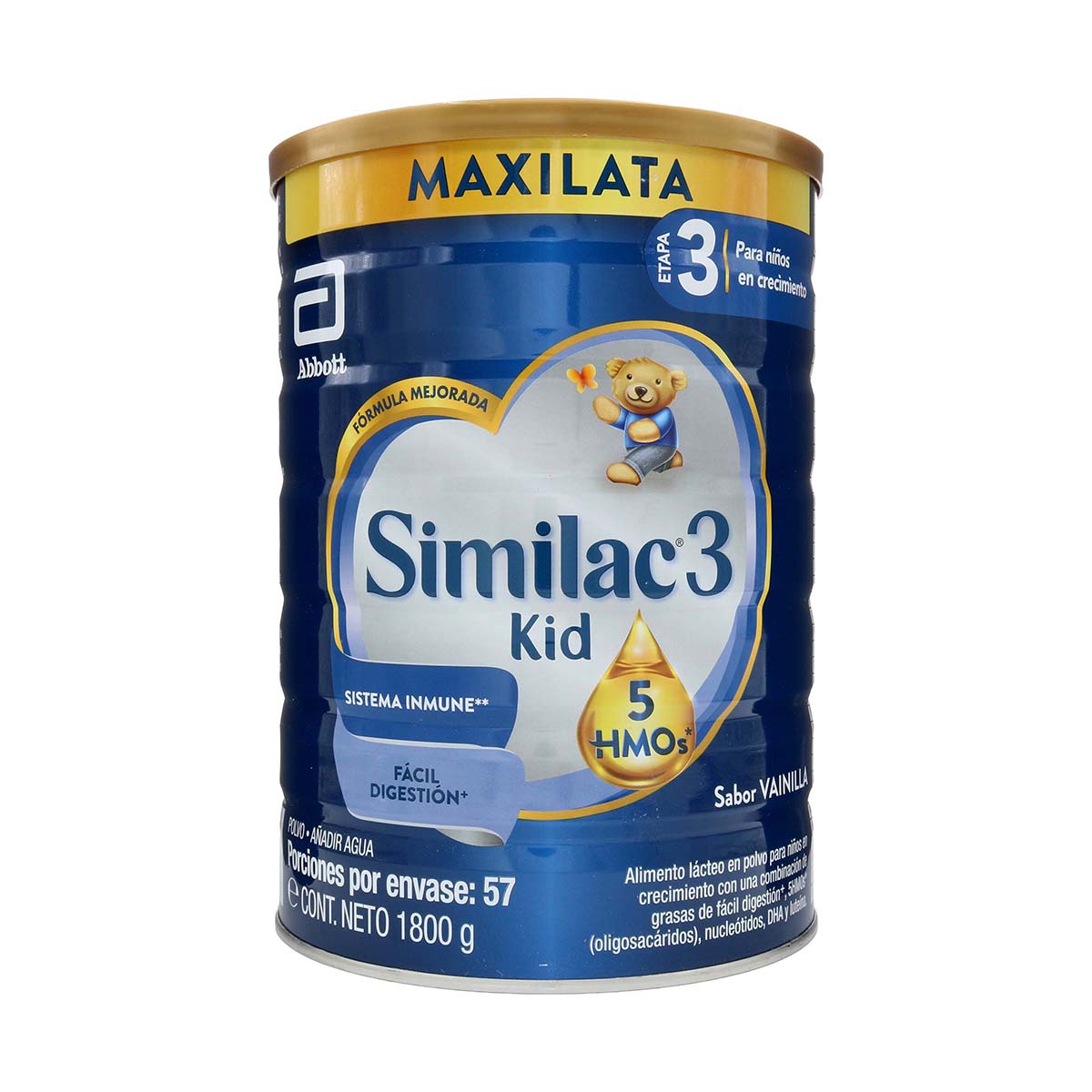 Formula Infantil Abbott Similac3 Kid +12 Meses 5HMOS Tarro x 1800g