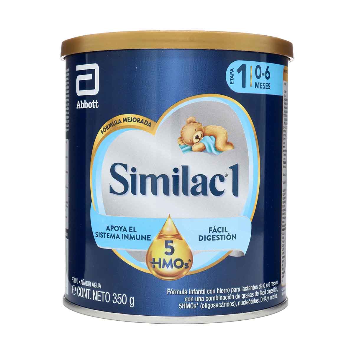 Formula Infantil Abbott Similac1 0-6 Meses 5HMOS Tarro x 350g