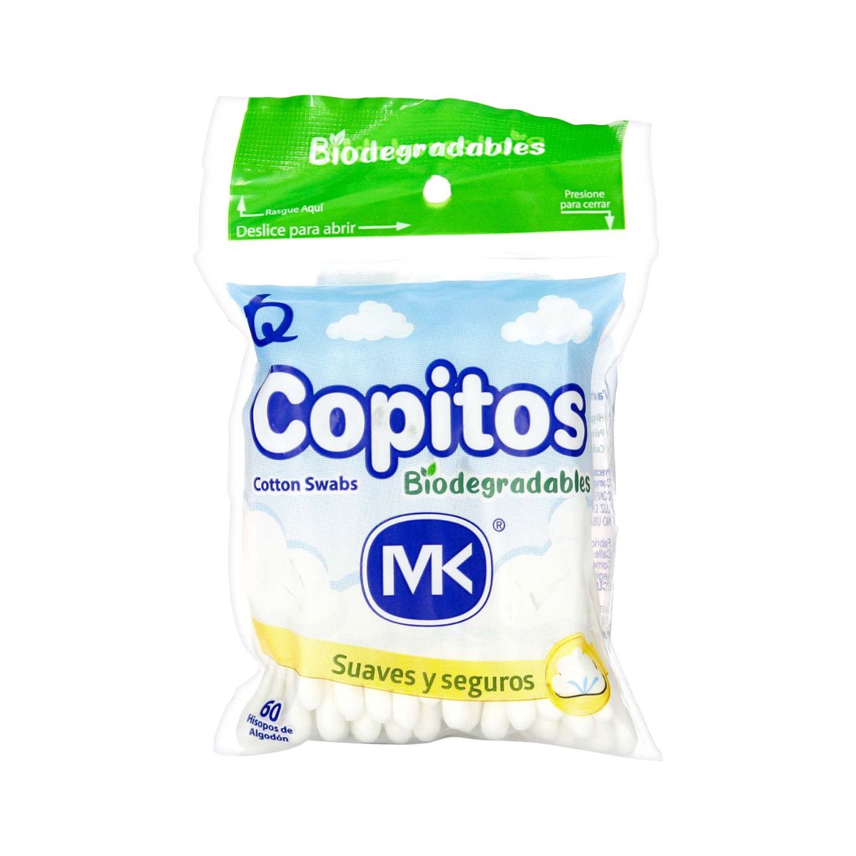 Copitos Biodegradables MK Bolsa x 60 Unds