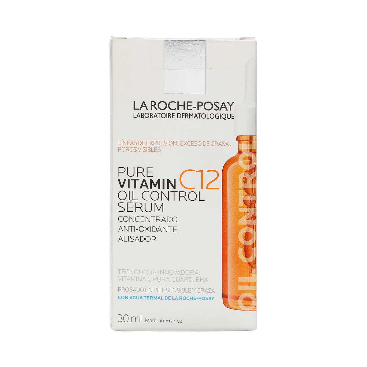 Serum Pure Vitamin C12 Oil Control La Roche-Posay Frasco x 30 mL