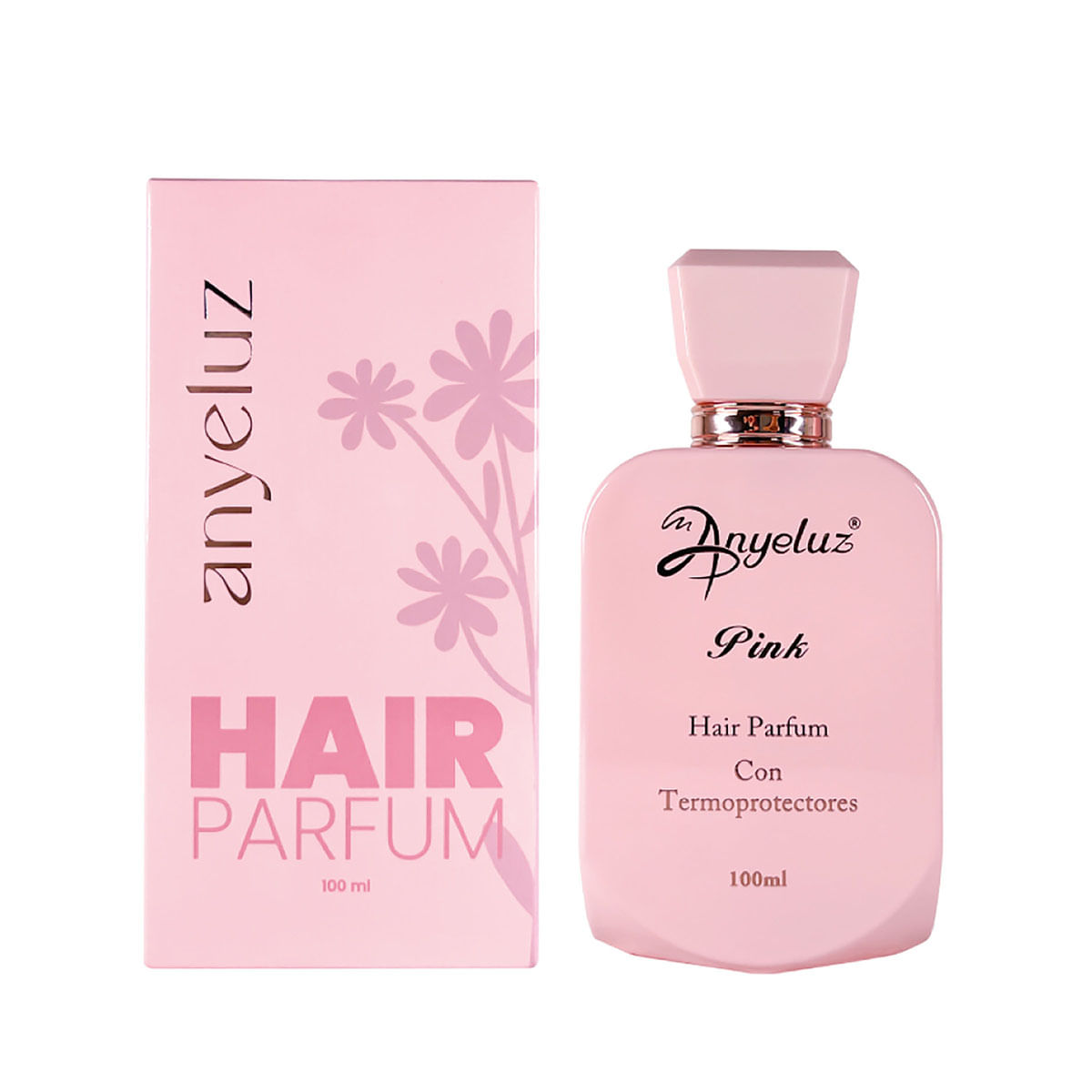 Perfume Capilar Pink con Termoprotectores Anyeluz Frasco x 100 mL