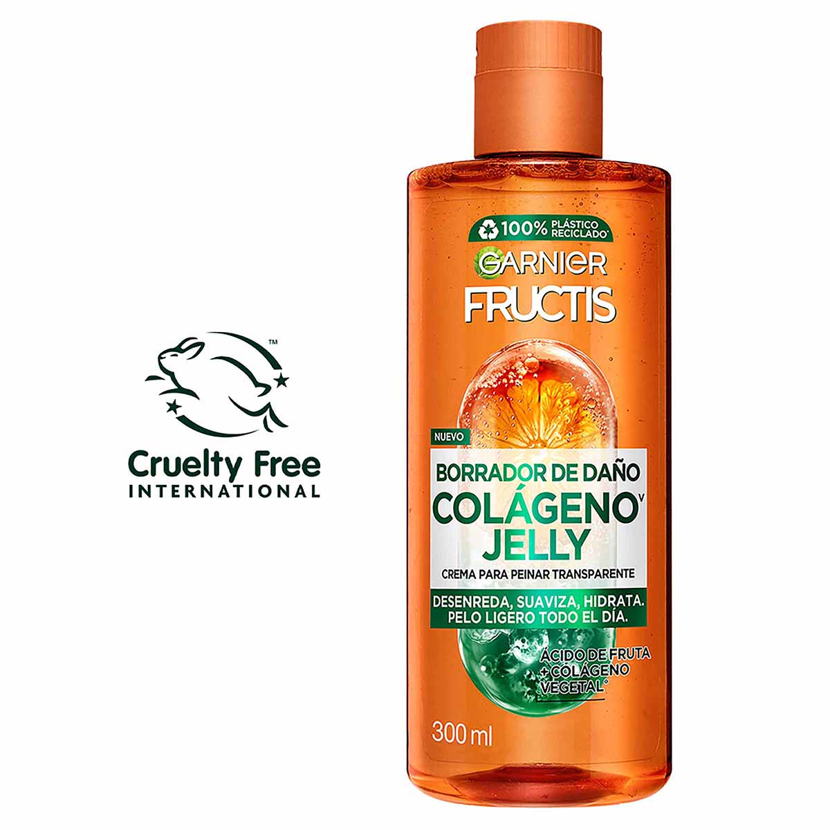 Crema para Peinar Borrador de Daño Control Grasa Fructis Garnier Frasco x 300 mL