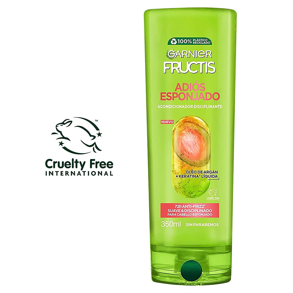 Acondicionador Adiós Esponjado Fructis Garnier Frasco x 350 mL