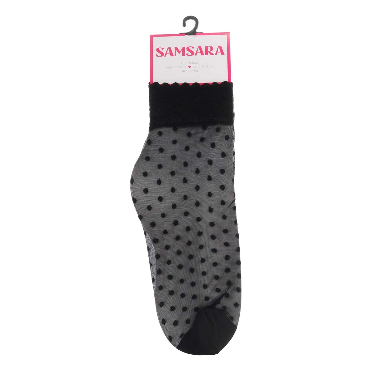 Mini Medias Avril Talla U Color Negro Samsara Paquete x 1 Par