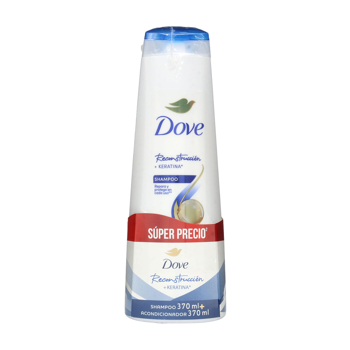 Oferta Shampoo + Acondicionador Reconstrucción Completa Dove Frasco x 370 mL