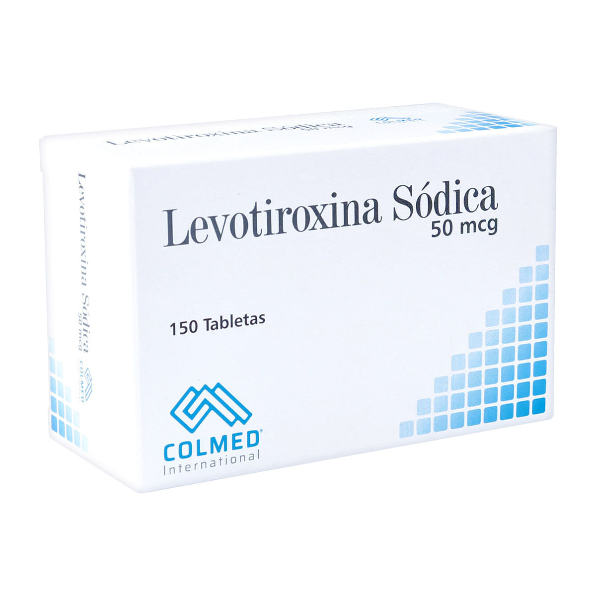 Levotiroxina Sódica 50 mcg Colmed International Caja x 150 Tabletas