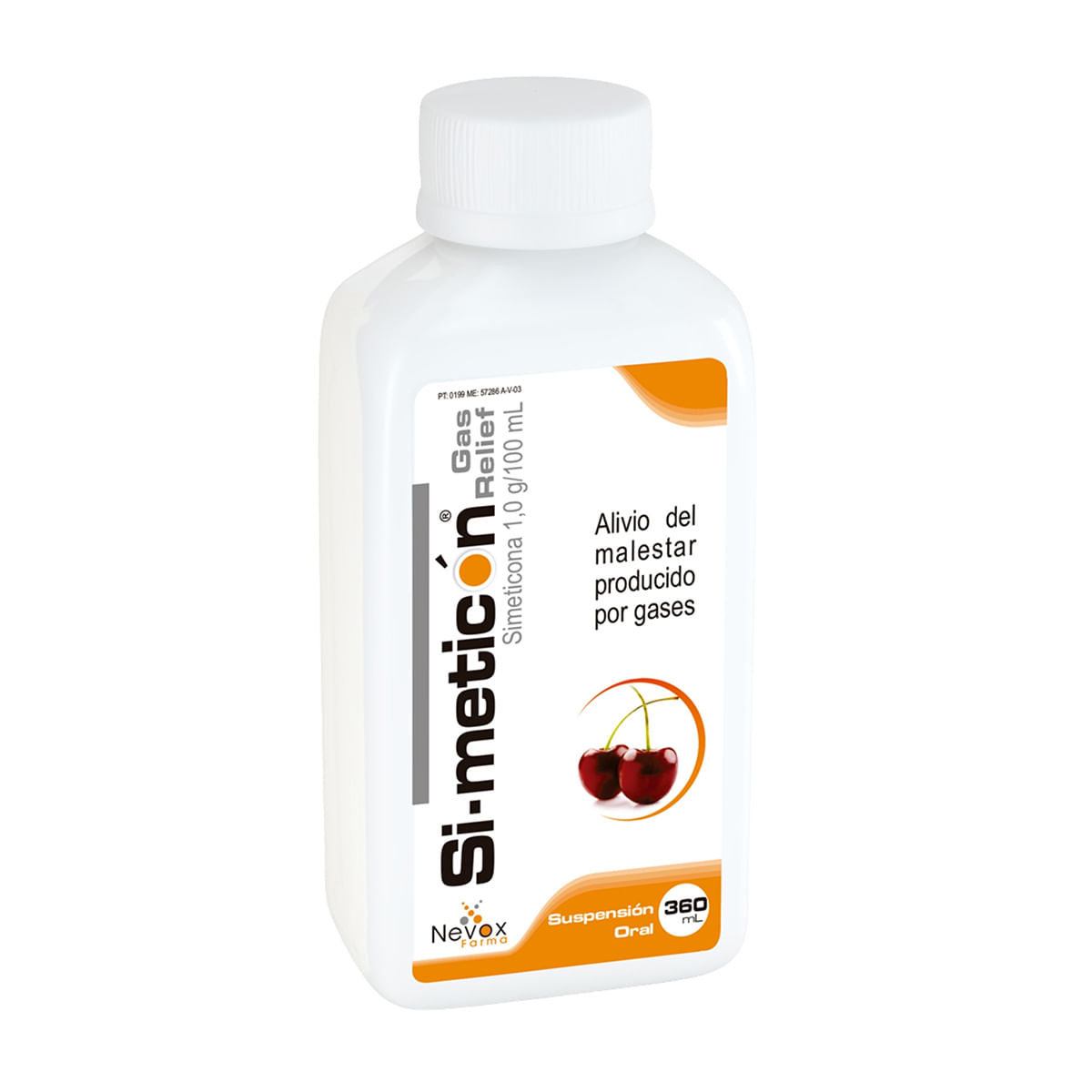 Suspensión Oral Si-Meticón 1.0 G/100 Ml Nevox Farma Cereza Frasco X 360 Ml.