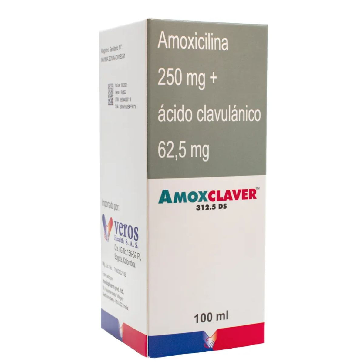 Suspensión Oral Amoxclaver 312.5 DS Coashpharma Frasco x 100 mL