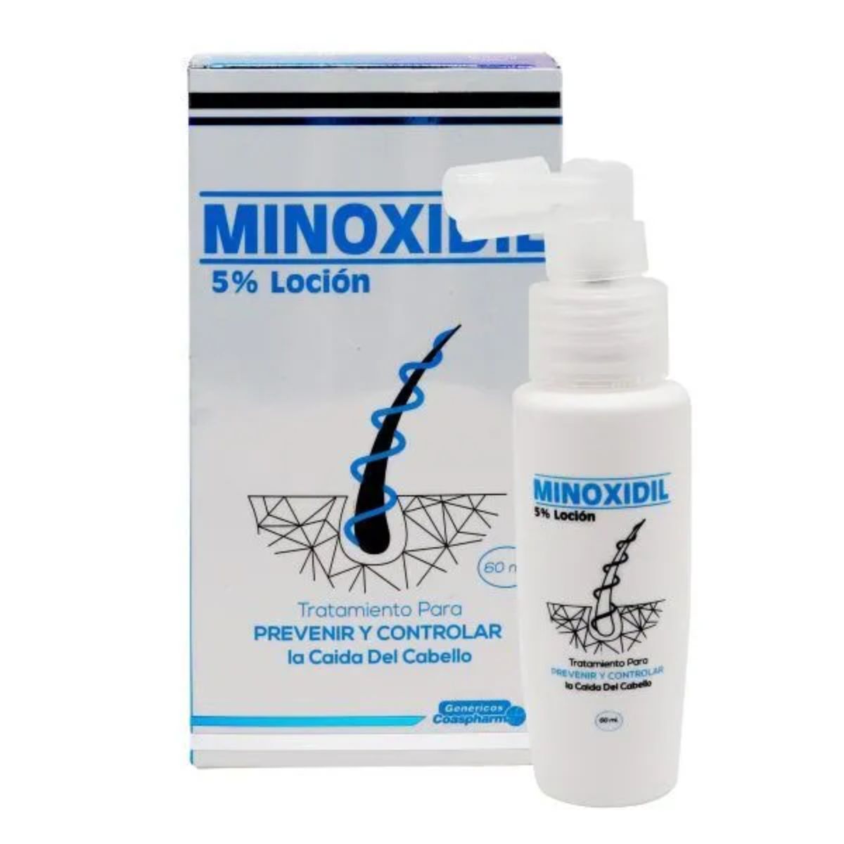 Loción Minoxidil 5% Coaspharma Frasco x 60 mL
