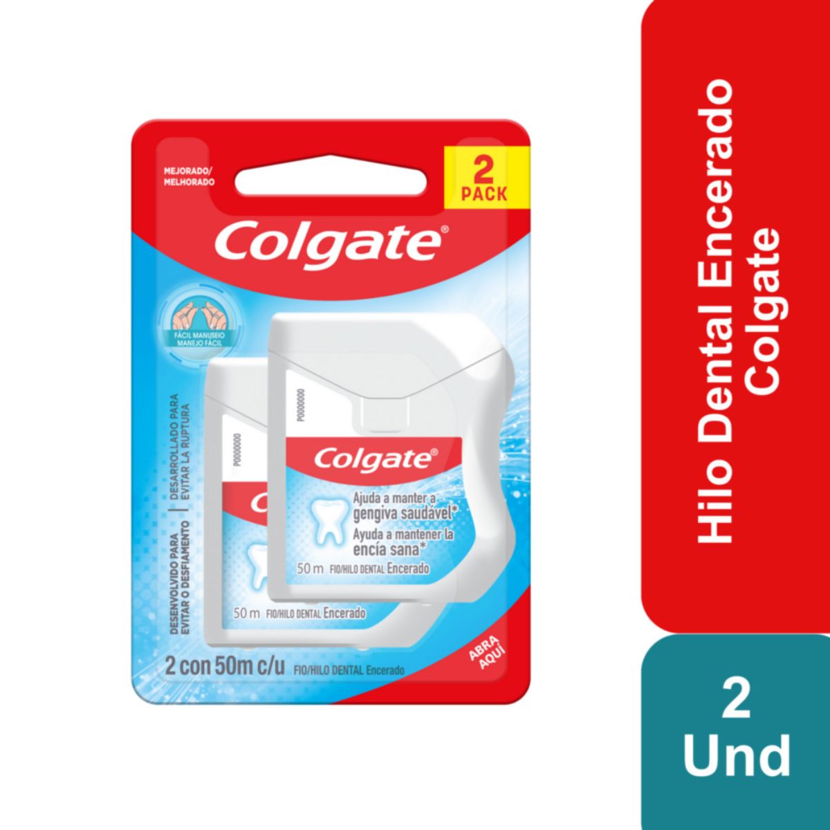 Seda Dental Colgate de 50 m x 2 uds