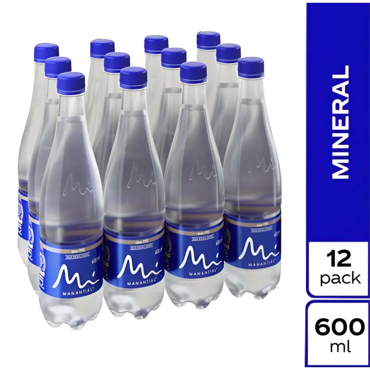 Agua Potable Manantial Sin Gas Botella X 600 Ml Empaque X 12 Uds.