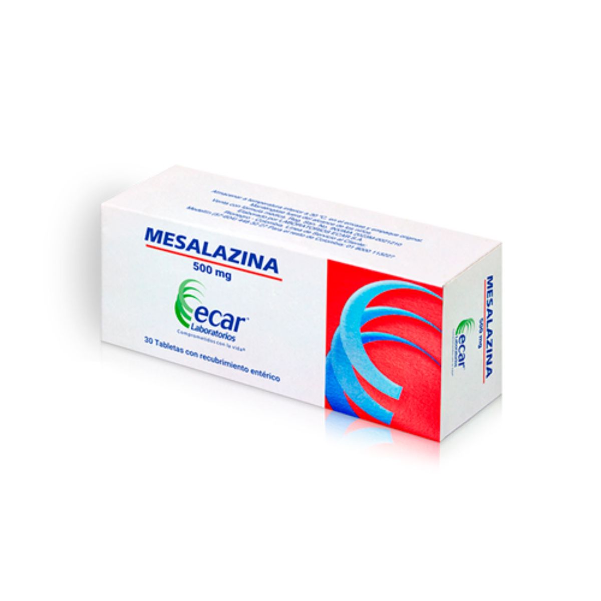 Mesalazina 500 mg Ecar Caja x 30 Tabletas
