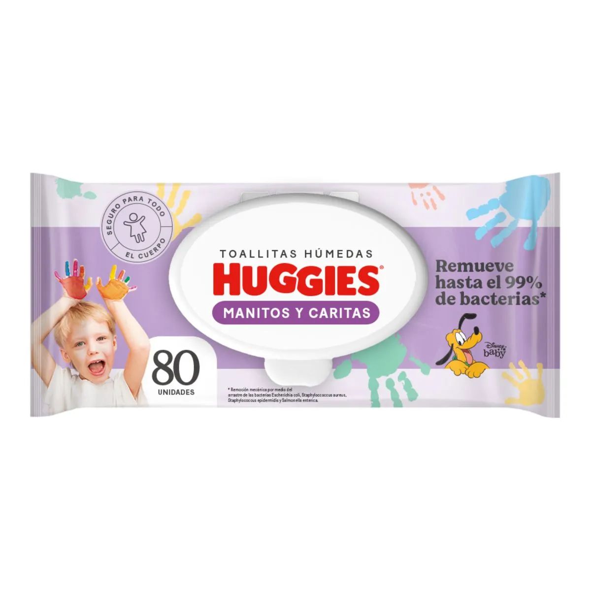 Toallas Húmedas Huggies Manitos y Carita Paquete x 80 Uds