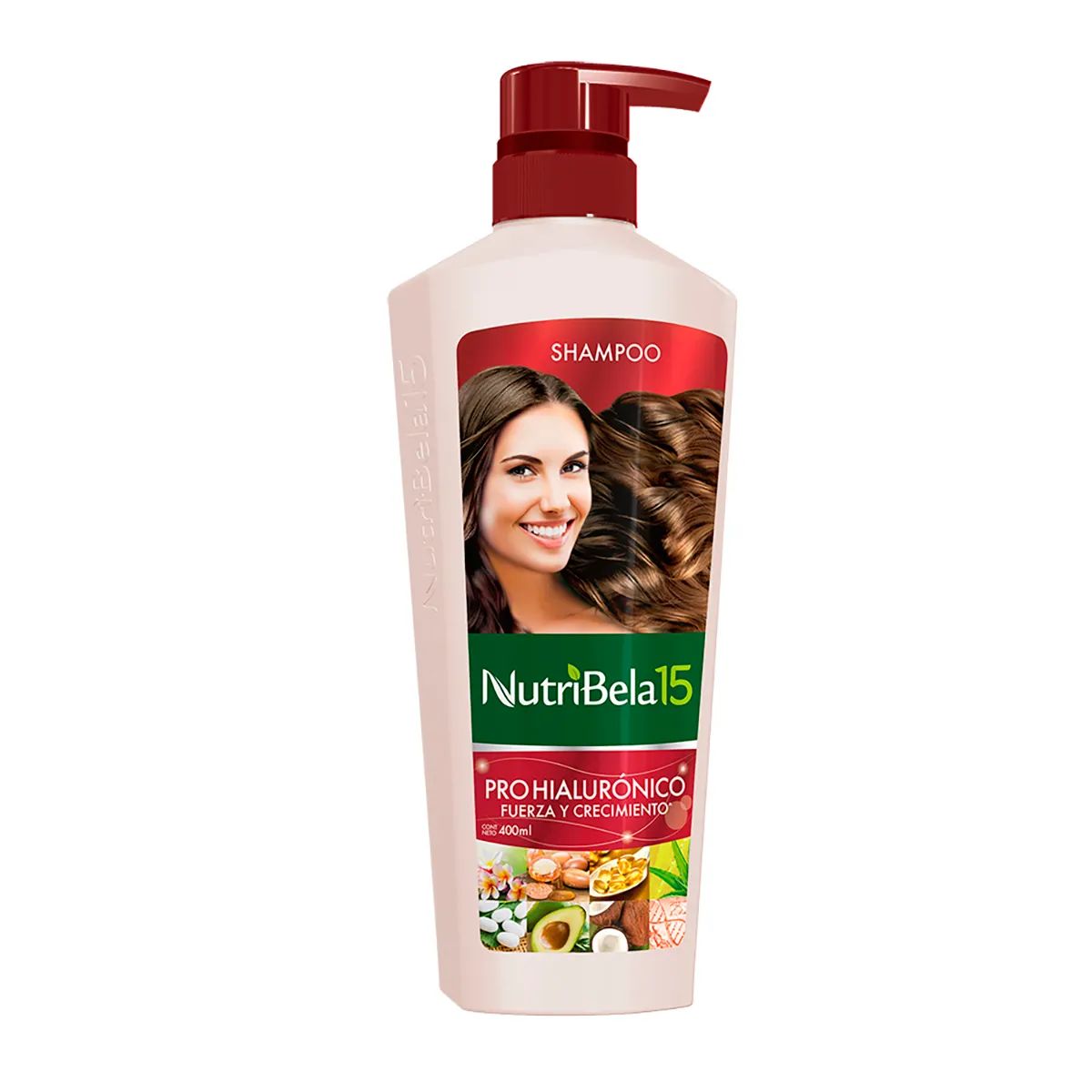Shampoo Nutribela15 Pro Hialuronico Frasco x 200 mL