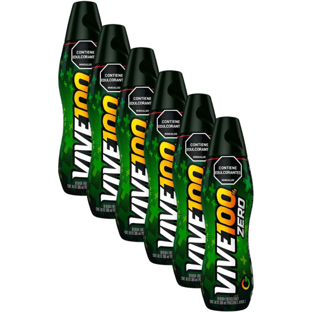 Bebida Energizante Vive 100% Zero Botella X 380 Ml Empaque X 6 Uds.
