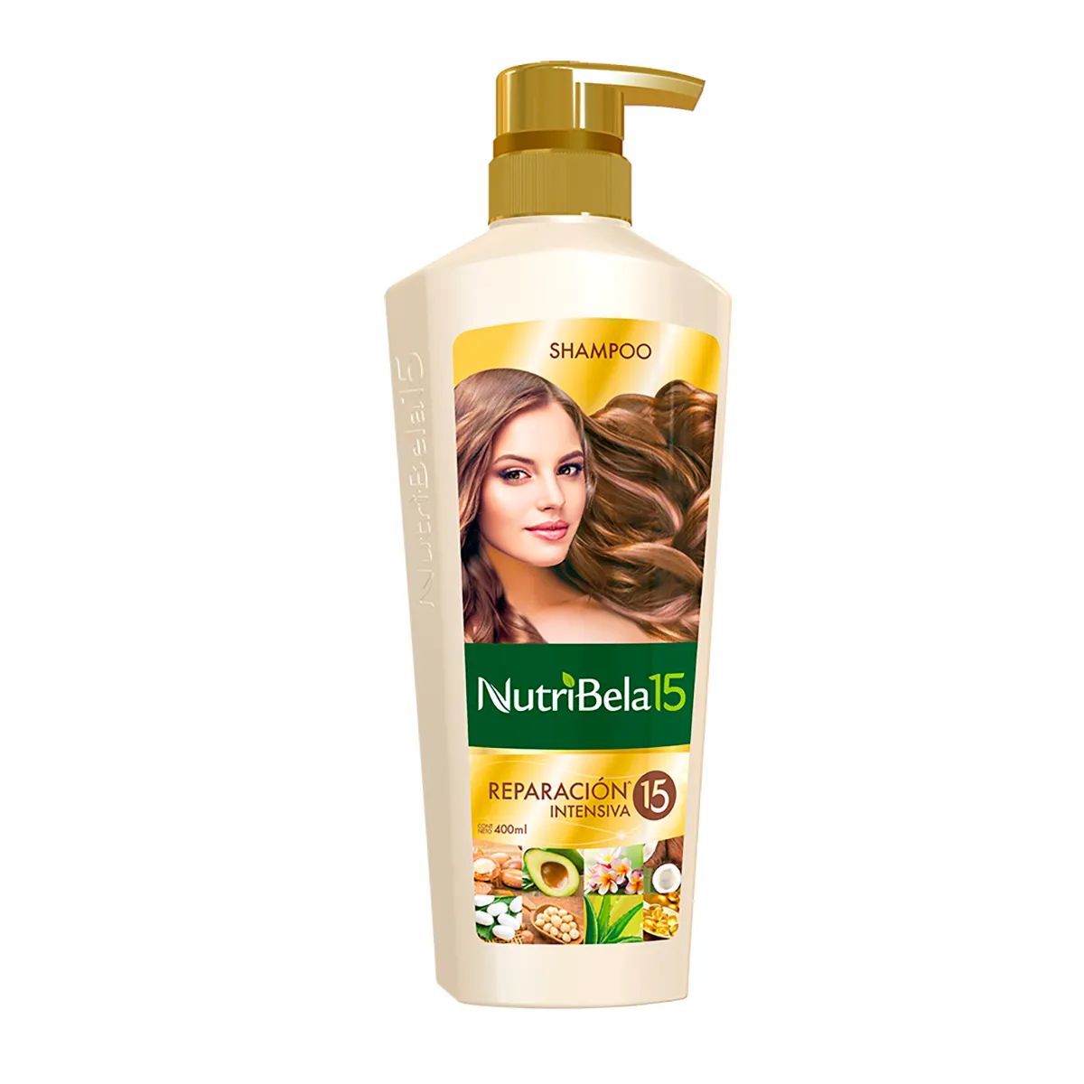 Shampoo Nutribela15 Reparación Intensiva Frasco x 200 mL