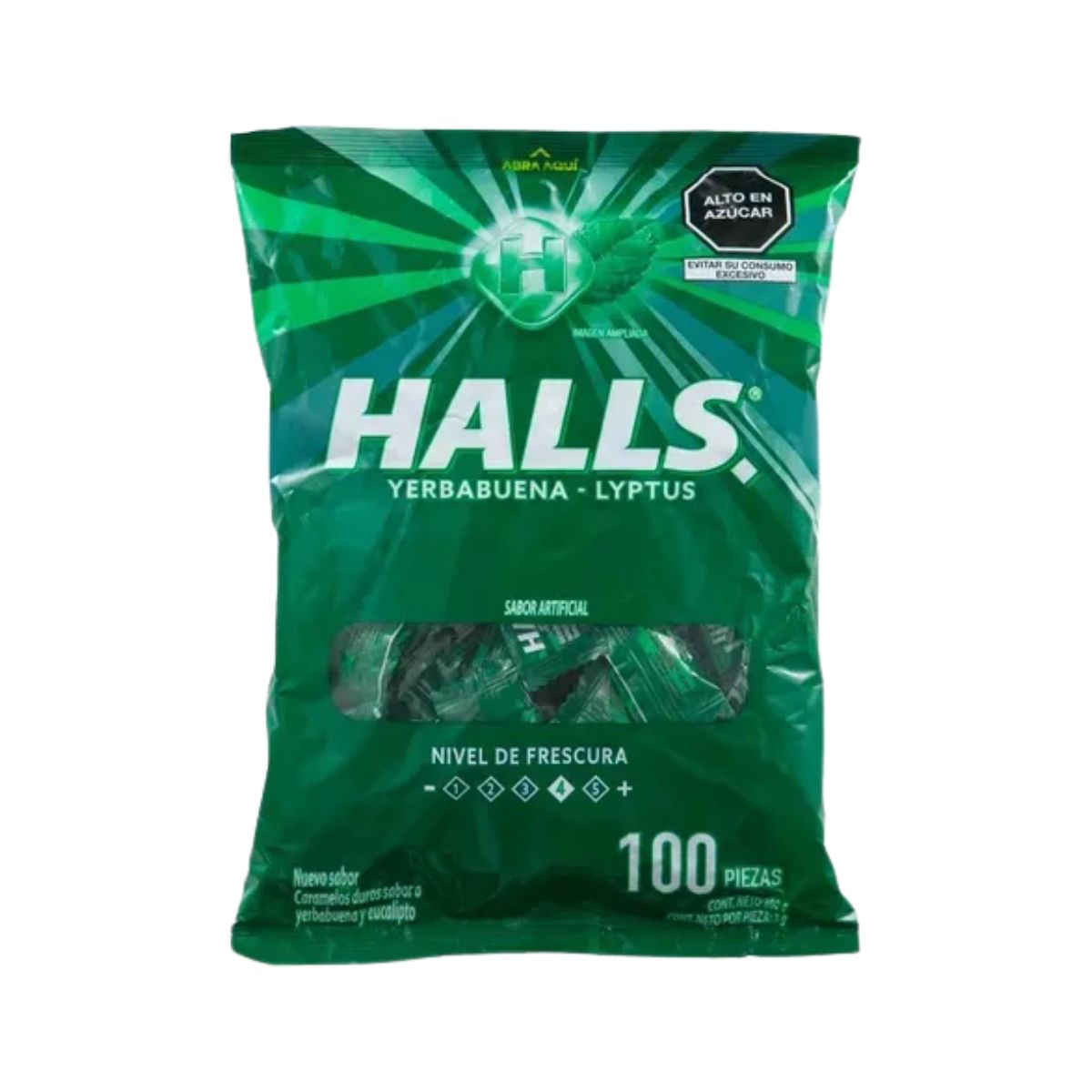 Halls Sabor Yerbabuena Lyptus x 100 Und