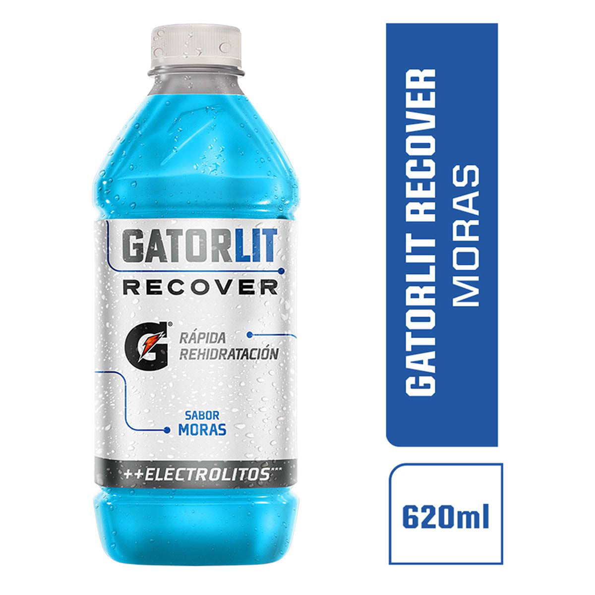 Bebida Hidratante Energetica Gatorlit Recover Mora Botella x 620 mL