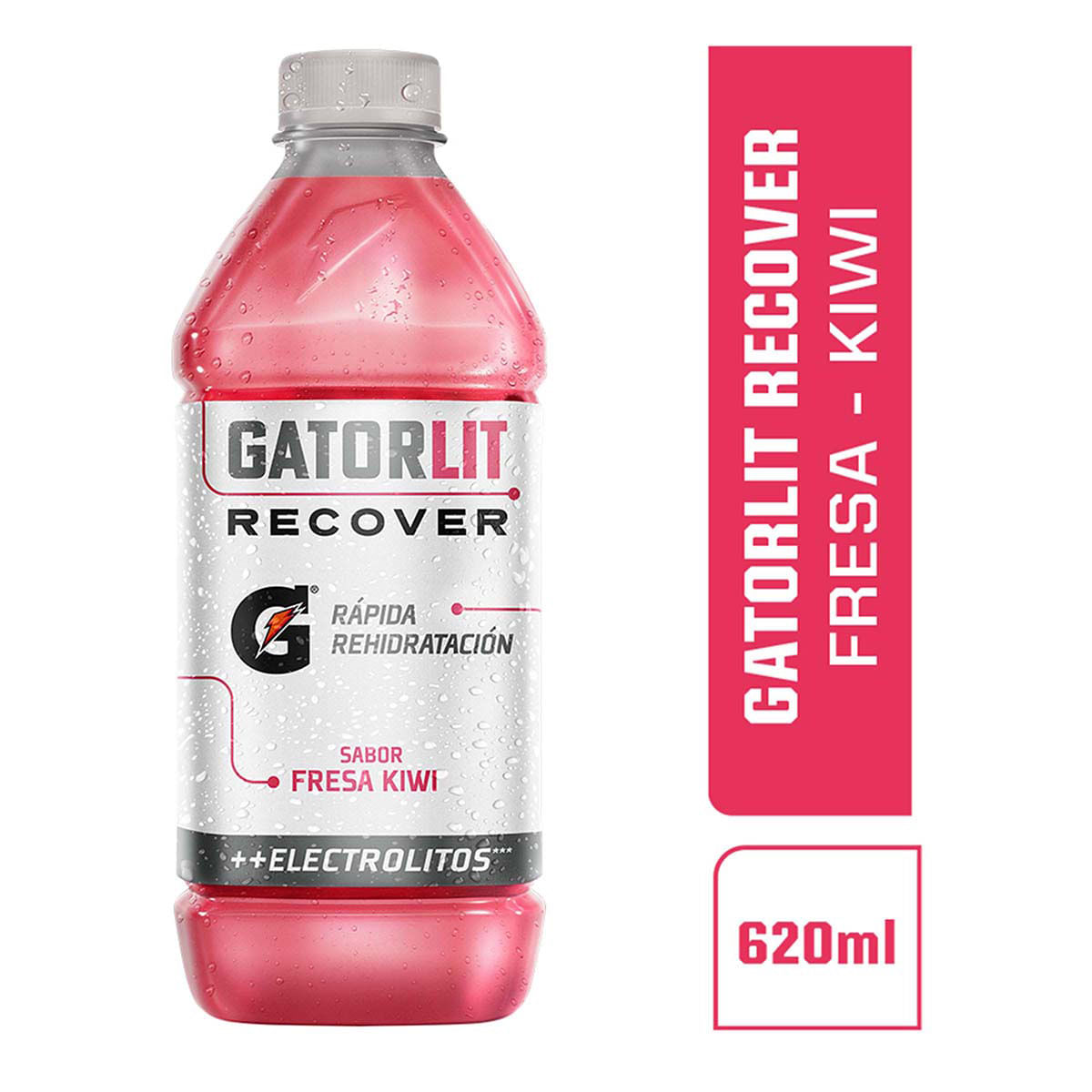 Bebida Hidratante Energetica Gatorlit Recover Fresa-Kiwi Botella x 620 mL