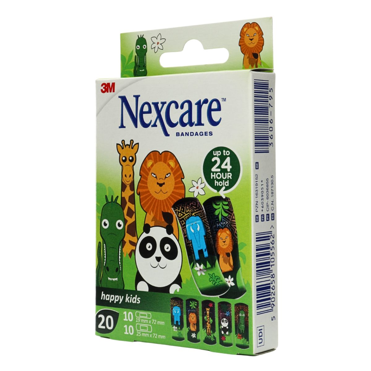 Curas 3M Nexcare Happy Kids Animales Caja x 20 Uds