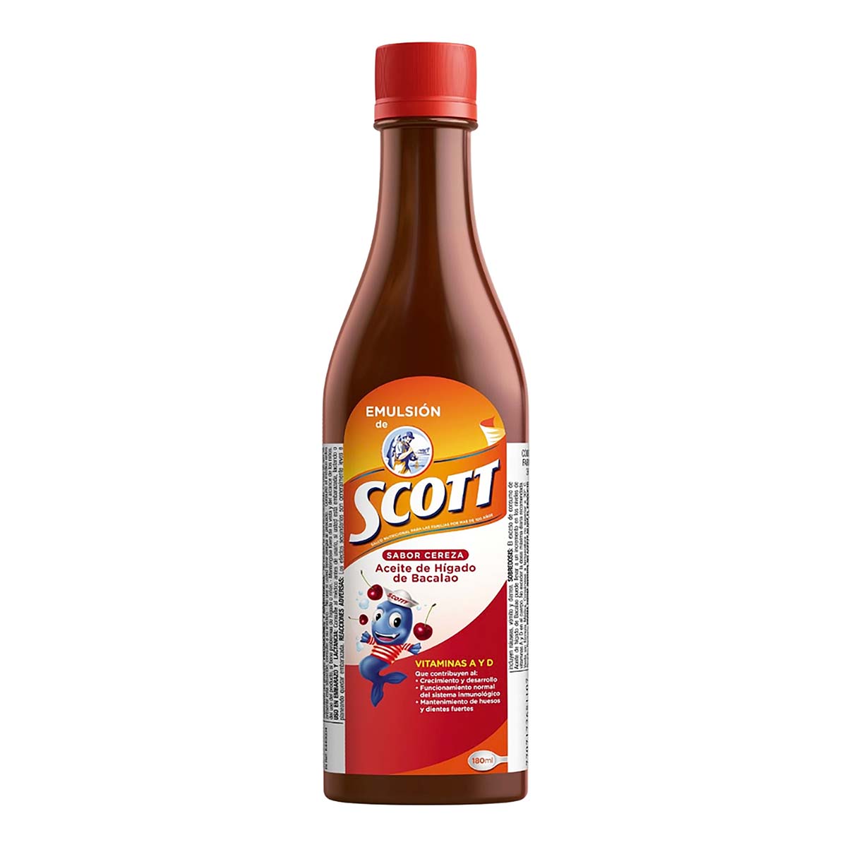 Emulsión de Scott Cereza Frasco x 180 mL