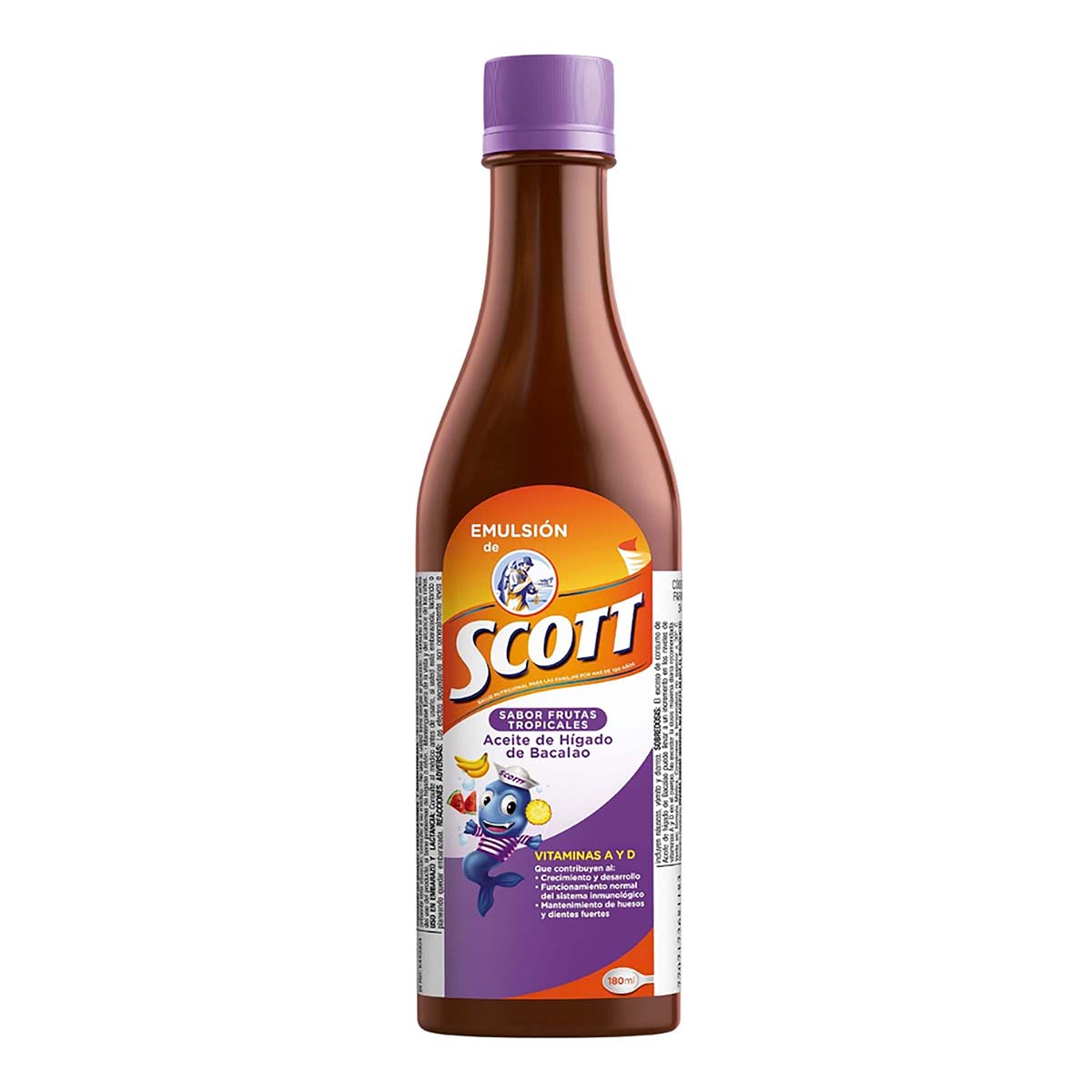 Emulsión De Scott Frutas Tropicales Frasco X 180 Ml.