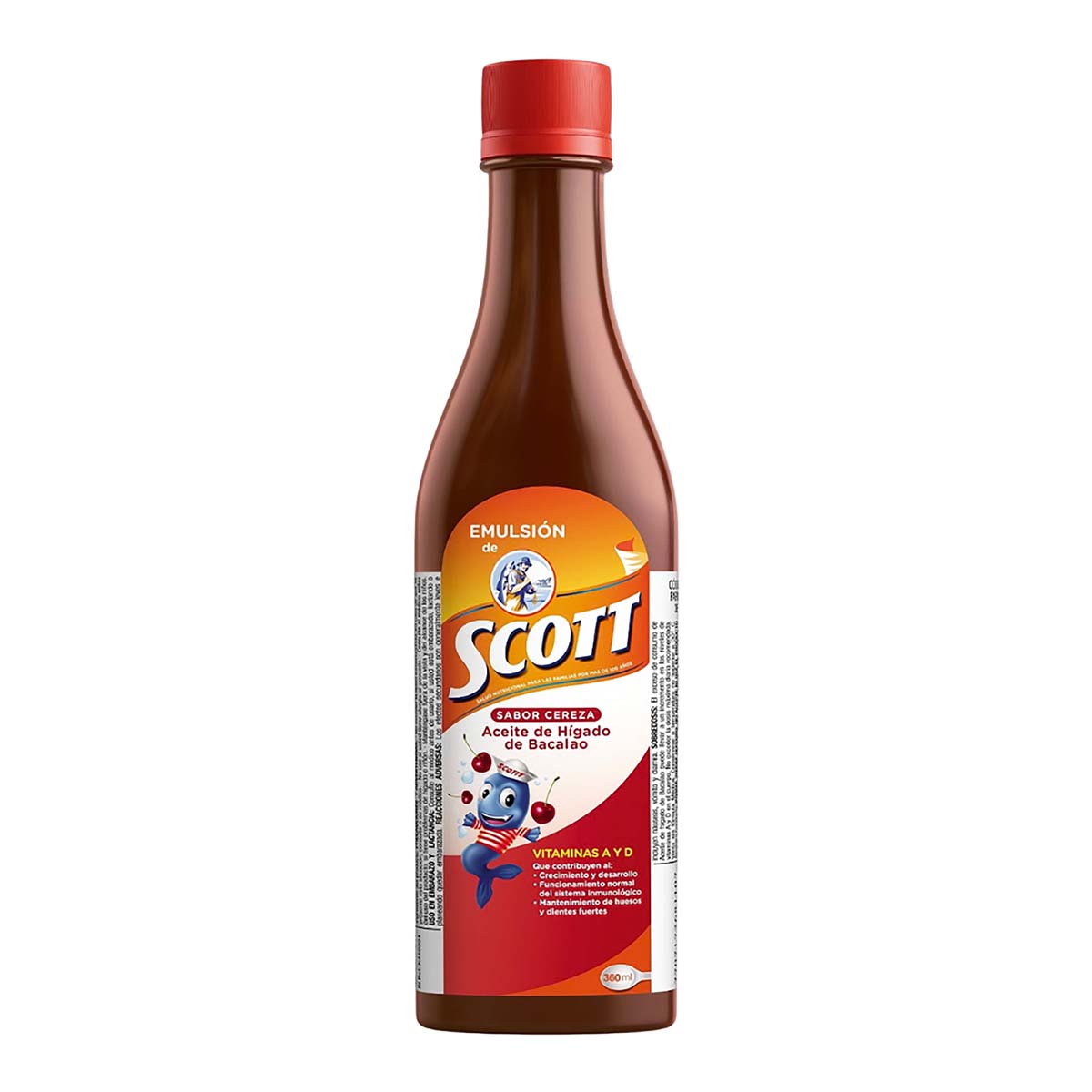 Emulsión De Scott Cereza Frasco X 360 Ml.