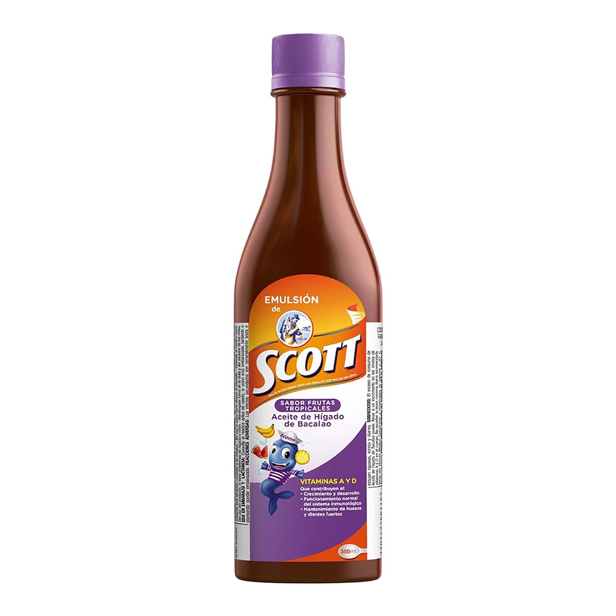 Emulsión De Scott Frutas Tropicales Frasco X 360 Ml.