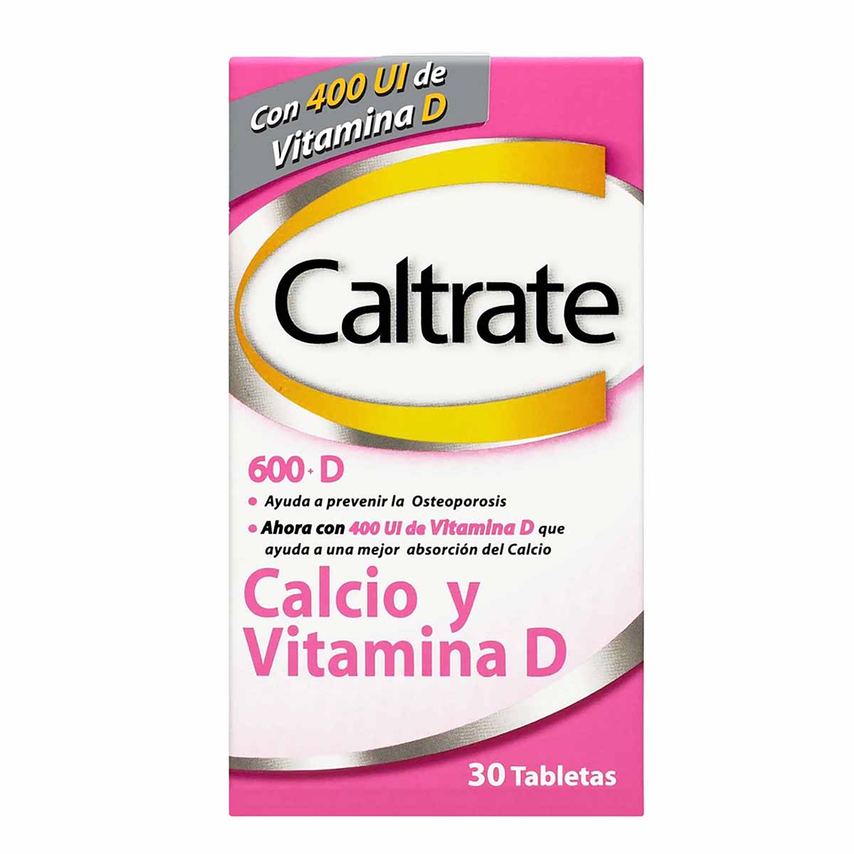 Caltrate 600 D/400 Ui Frasco X 30 Tabletas.
