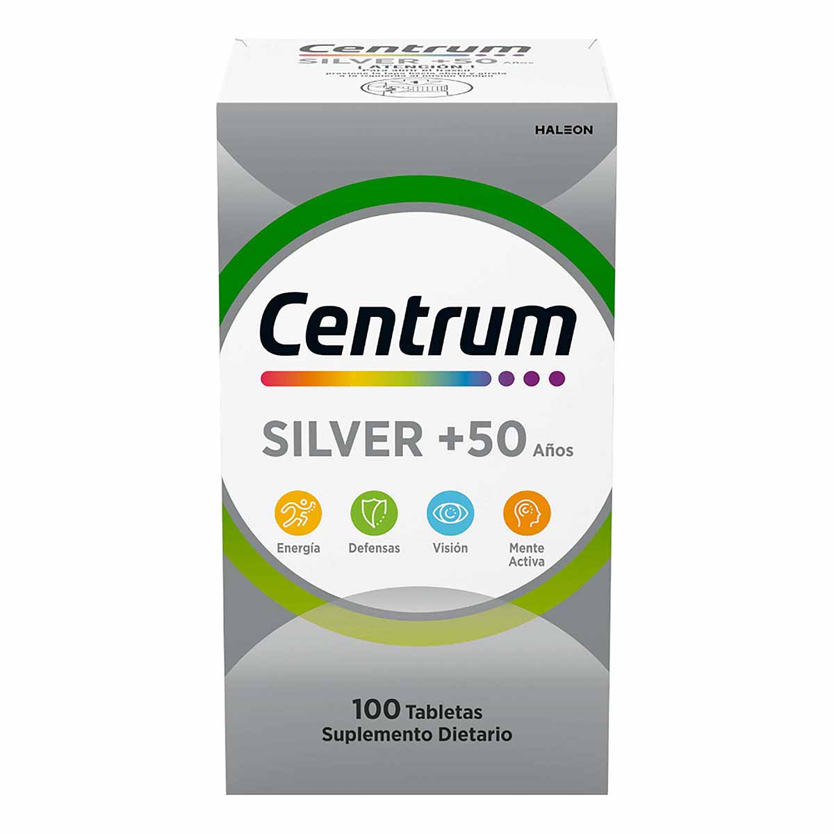 Suplemento Dietario Centrum Silver +50 Años Caja X 100 Tabletas.