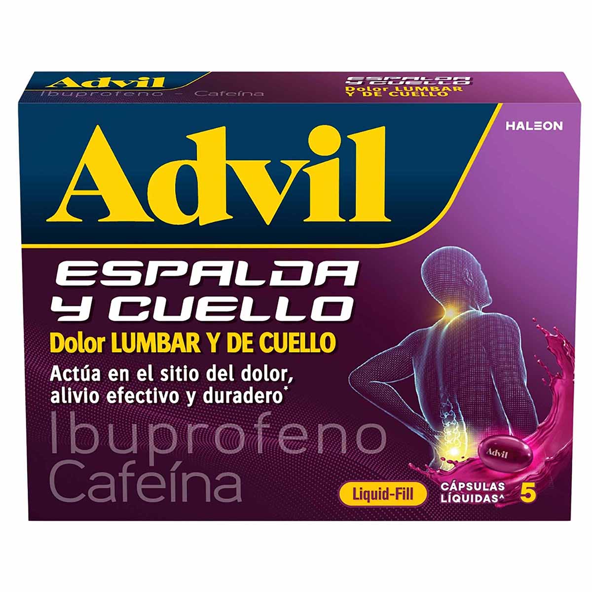 Advil Espalda Y Cuello Caja x 5 Capsulas Liquidas