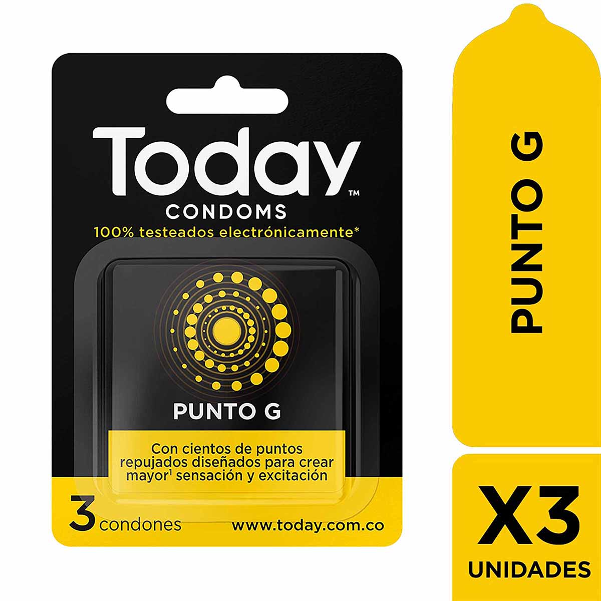 Condones Today Punto G Blister x 3 Uds.
