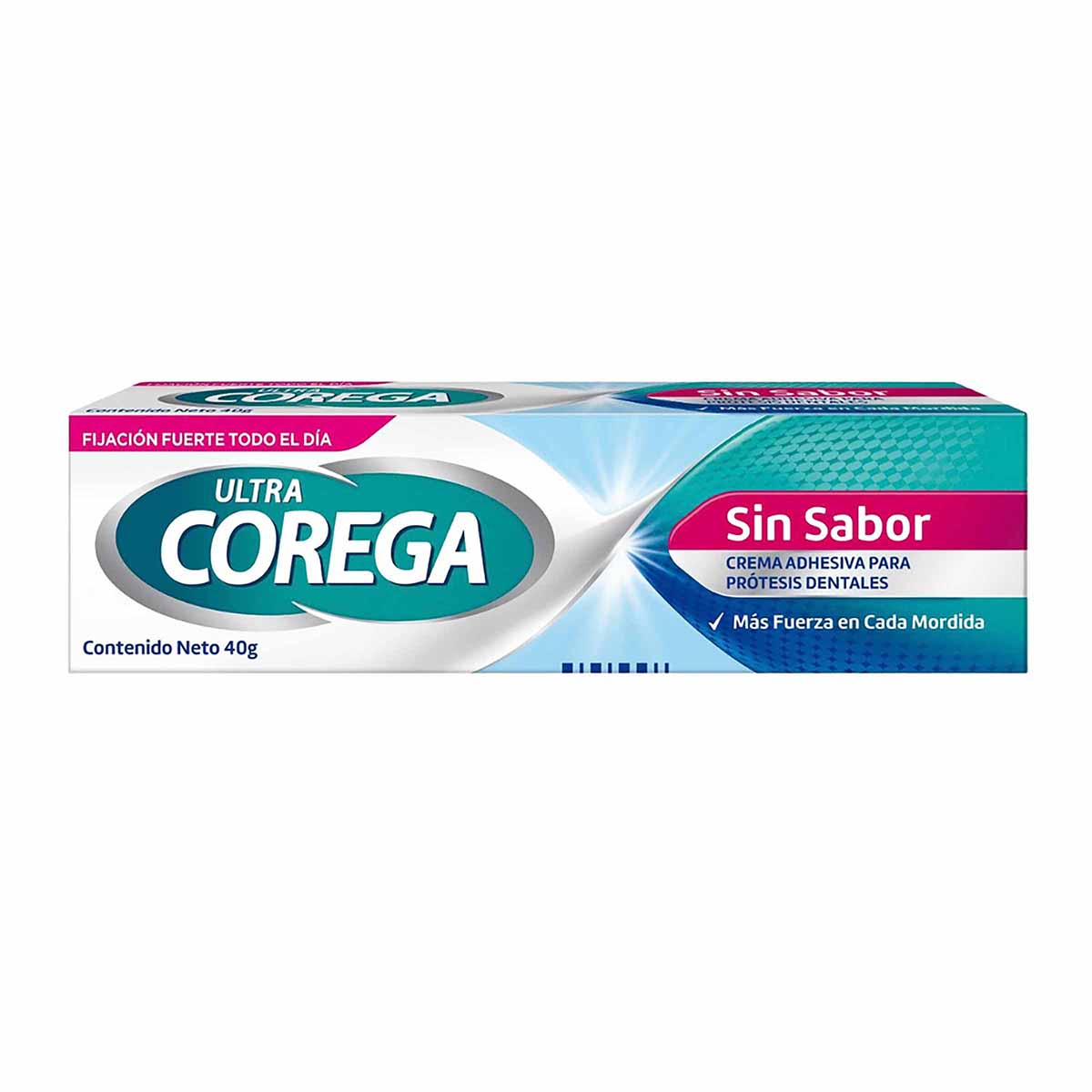 Crema Adhesiva Ultra Corega 3D GSK para Prótesis Dental Sin Sabor Tubo x 40 g.