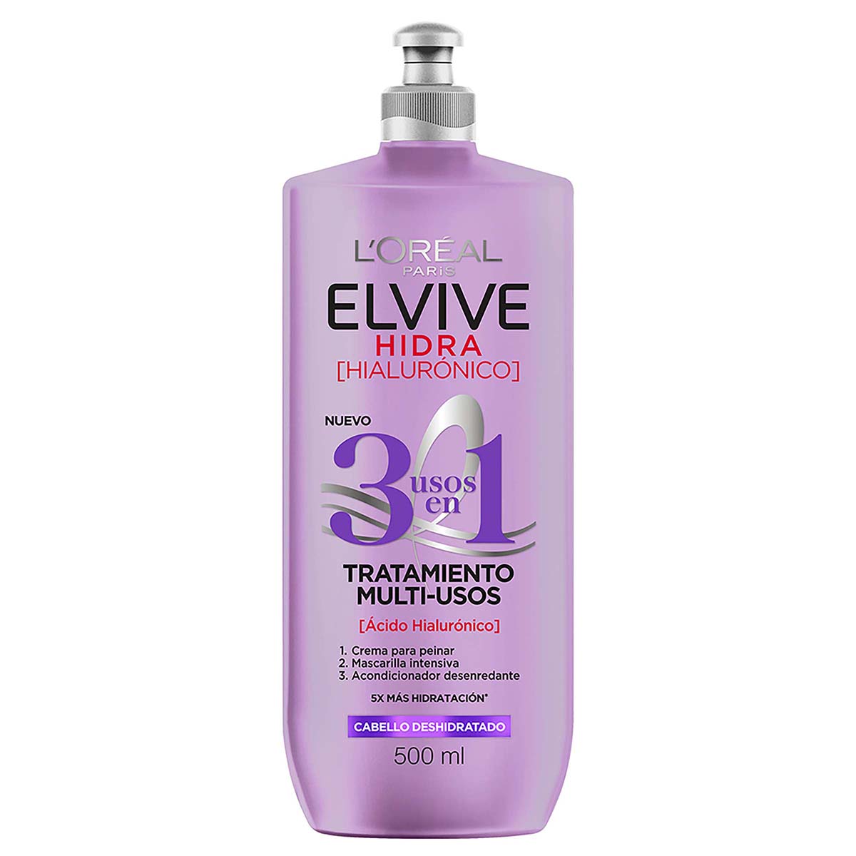 Tratamiento Multi-Usos Elvive Hidra Hialuronico LOréal Frasco x 500 mL