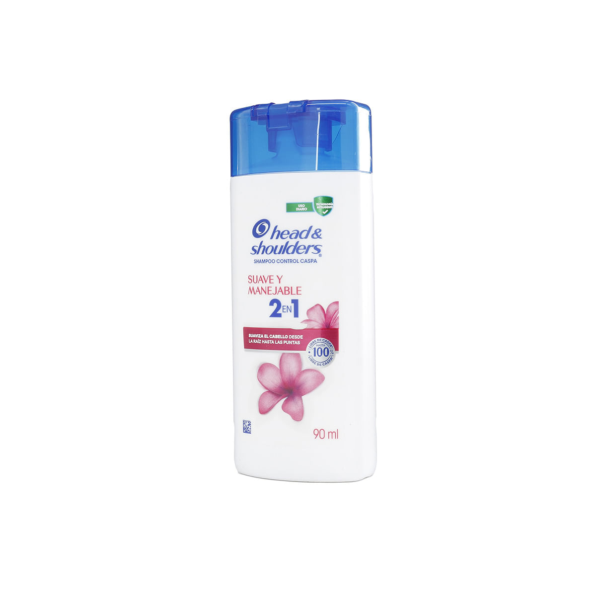 Shampoo 2 en 1 Suave y Manejable Head & Shoulders Frasco x 90 mL