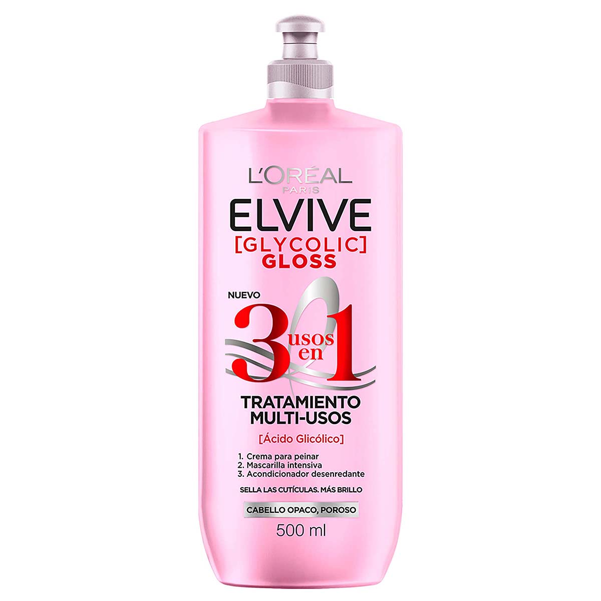 Tratamiento Multi-Usos Elvive Glycolic Gloss LOréal Frasco x 500 mL
