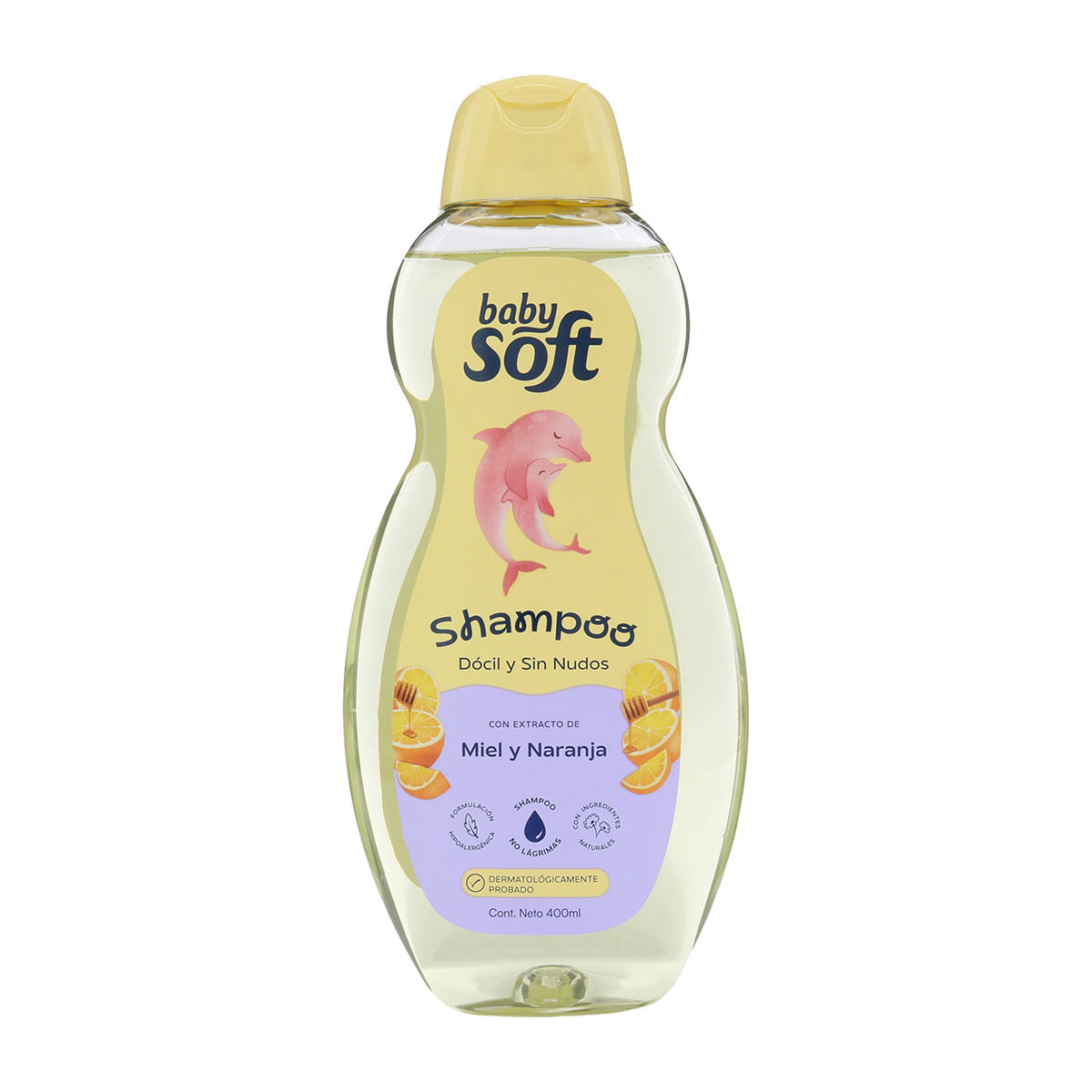 Shampoo Cabello Docil y Sin Nudos Baby Soft Frasco x 400 mL