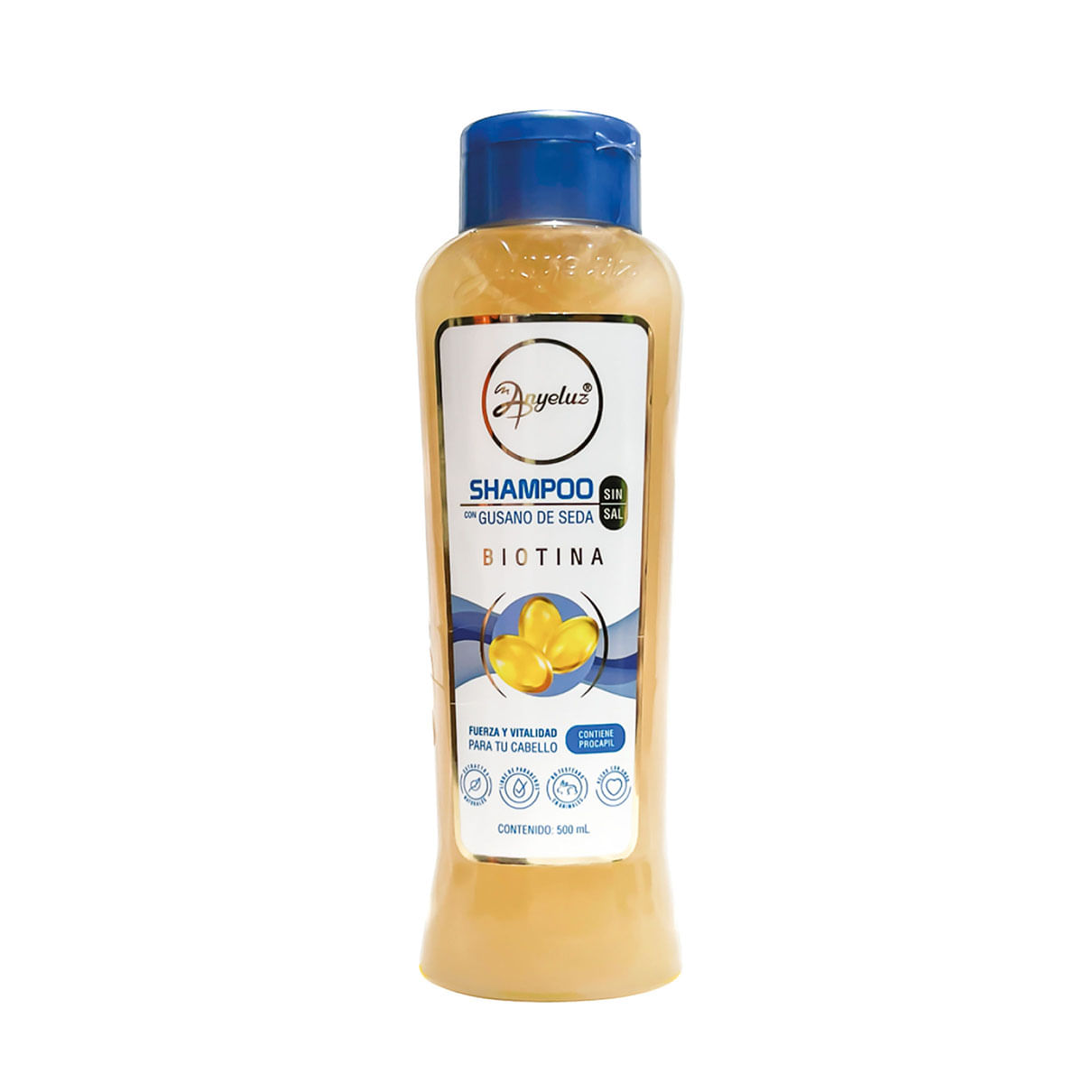 Shampoo con Gusano de Seda Anyeluz Frasco x 500 mL