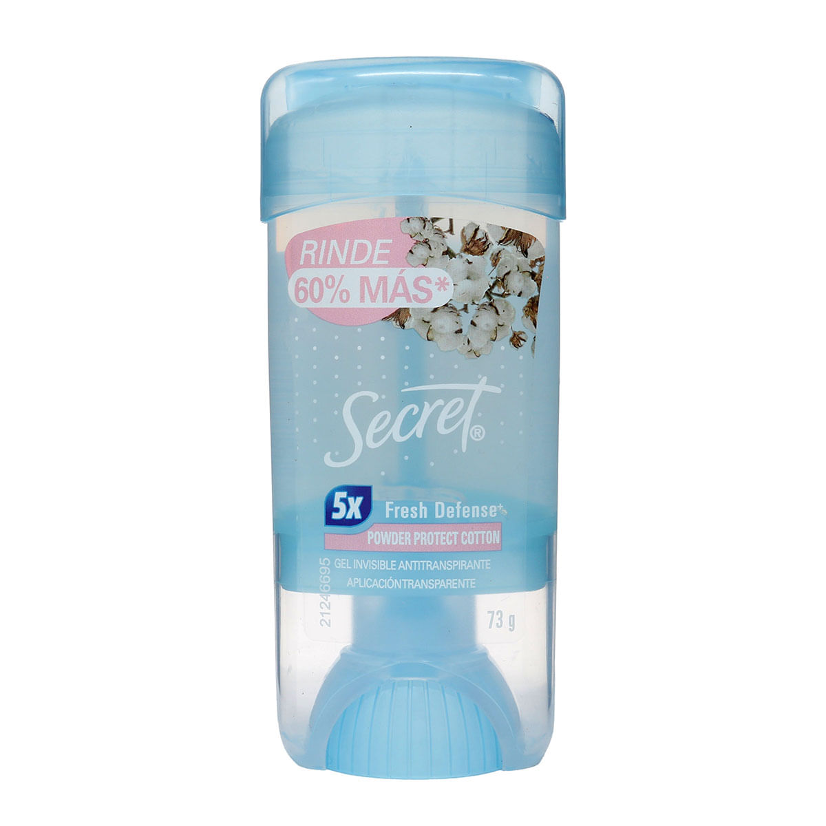 Desodorante en Gel Invisible Powder Protect Cotton Secret Frasco x 73g
