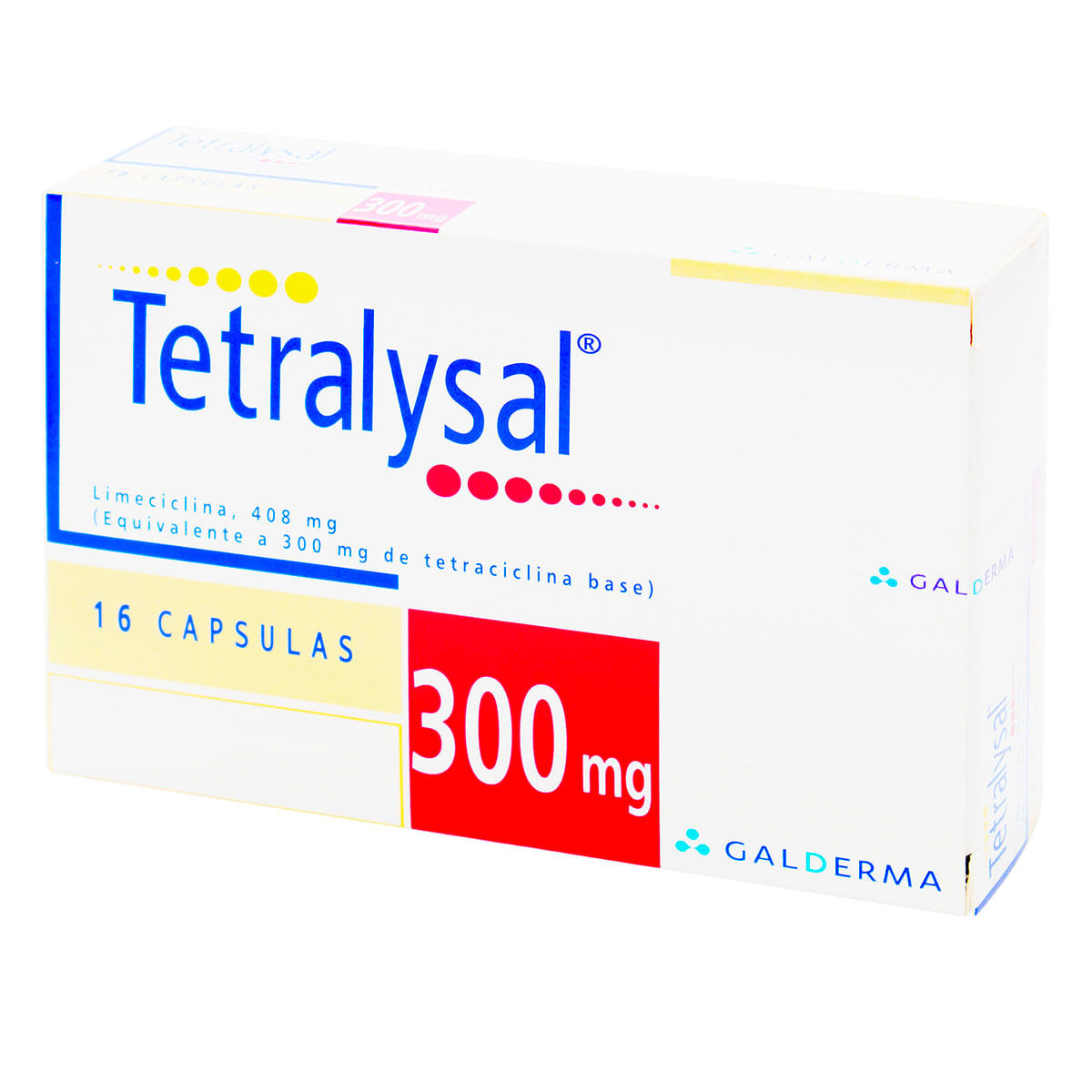 Tetralysal limeciclina 300 mg Galderma caja X 16 Cápsulas