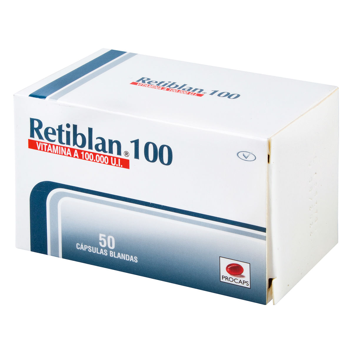 Retiblan 100.000 Ui Procaps caja X 50 Cápsulas Blandas