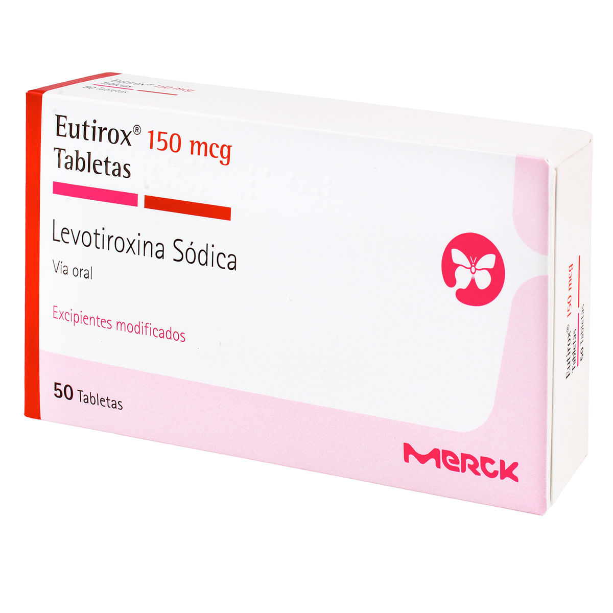 Eutirox levotiroxina 150 mg Merck caja X 50 tabletas