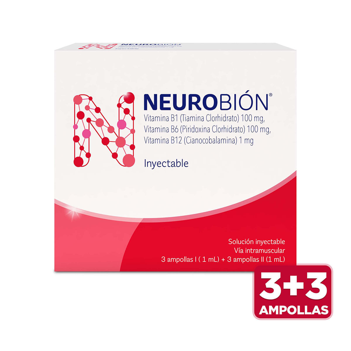 Solución Inyectable Neurobión 1 mL Merck caja X 3 Ampollas