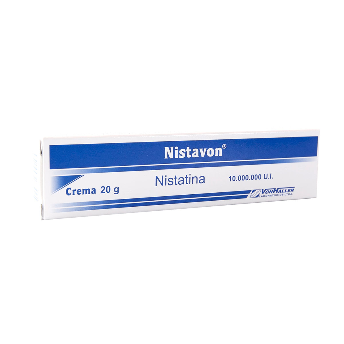 Nistavon crema de nistatina 10.000.000 Ui Von Haller Tubo X 20g